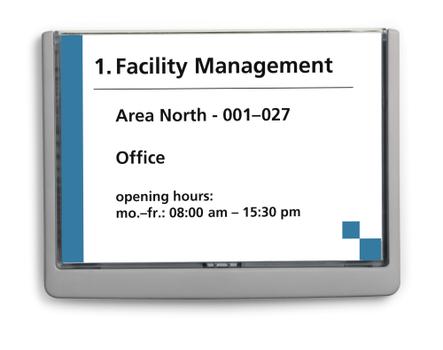 DURABLE Türschild ClckSignA5 210x148,5 Kleben/ Schr. graphit (486637)