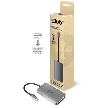 CLUB 3D Club3D Adapter USB 3.1 Typ C > DVI-I        aktiv St/Bu retail (CAC-1510)