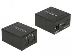 DELOCK TOSLINK Switch 2 x TOSLINK in to 1 x TOSLINK out