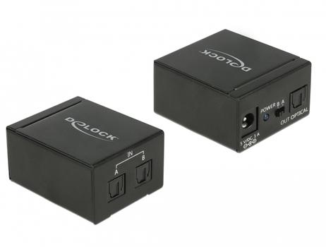 DELOCK TOSLINK Switch 2 x TOSLINK in to 1 x TOSLINK out (18767)