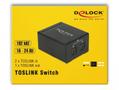 DELOCK TOSLINK Switch 2 x TOSLINK in to 1 x TOSLINK out (18767)