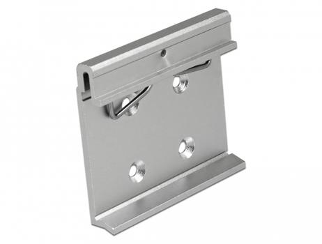 DELOCK Aluminium Mounting Clip for DIN Rail (65992)