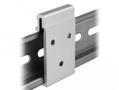 DELOCK Aluminium Mounting Clip for DIN Rail (65991)