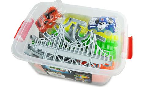 AMEWI Racing Bahn, 373 pcs, inkl. Transportbox (100615)