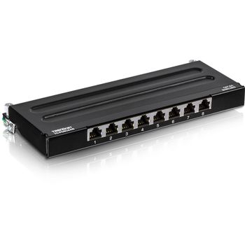 TRENDNET 8-Port Cat6a Shielded Wall Mou (TC-P08C6AS)
