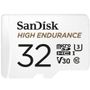 SANDISK HIGH ENDURANCE MICROSDHC CARD SQQNR 32G (2 500 HRS) UHS-I C10 U3 V30 100MB/S R 40MB/S W SD ADAPTOR IN