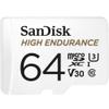 SANDISK microSDHC 64GB HE w/Adapter