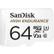 SANDISK Minneskort MicroSDHC 64GB För Bilkamera/ Videmonitor med adapt