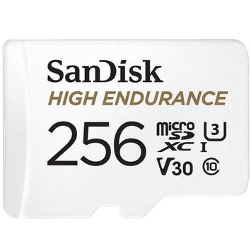 SanDisk High Endurance - flashminnekort - 256 GB - microSDXC UHS-I (SDSQQNR-256G-GN6IA)