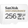 SANDISK k High Endurance - Flash memory card (microSDXC to SD adapter included) - 256 GB - Video Class V30 / UHS-I U3 / Class10 - microSDXC UHS-I