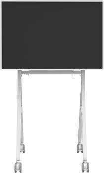 VISION Digital Flipchart Floor Stand - LIFETIME WARRANTY - fits display 50-55" with VESA sizes up to 350 x 350 and 400 x 400 - laptop shelf - cable management - rotates portrait to landscape - large 100mm /  (VFM-F10/WH)