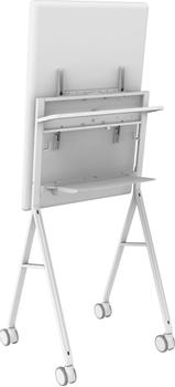 VISION Digital Flipchart Floor Stand - LIFETIME WARRANTY - fits display 50-55" with VESA sizes up to 350 x 350 and 400 x 400 - laptop shelf - cable management - rotates portrait to landscape - large 100mm /  (VFM-F10/WH)