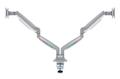 KENSINGTON n SmartFit One-Touch Dual Monitor Arm - Mounting kit - adjustable arm - for 2 monitors - metal - silver grey - screen size: 13"-32" - C-clamp, grommet, desk-mountable (K55471EU)