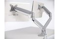 KENSINGTON n SmartFit One-Touch Dual Monitor Arm - Mounting kit - adjustable arm - for 2 monitors - metal - silver grey - screen size: 13"-32" - C-clamp, grommet, desk-mountable (K55471EU)