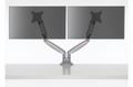 KENSINGTON n SmartFit One-Touch Dual Monitor Arm - Mounting kit - adjustable arm - for 2 monitors - metal - silver grey - screen size: 13"-32" - C-clamp, grommet, desk-mountable (K55471EU)
