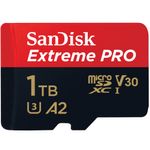 SANDISK Extreme Pro microSDXC 1TB+SD Adapter (SDSQXCZ-1T00-GN6MA)