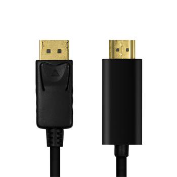 LogiLink - DisplayPort cable, DP 1.2 to HDMI 1.4, black, 1m (CV0126)