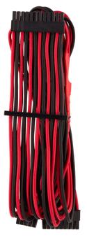 CORSAIR Premium Individually Sleeved ATX 24-pin_ Type 4 (Generation 4)_ RED/BLACK (CP-8920233)