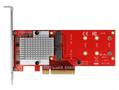 DELOCK PCI Express x8 Card to 2 x internal NVMe M.2 Key M - Low Profile Form Factor (90305)