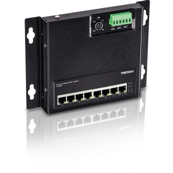 TRENDnet TI-PG80F - Industrial - switch - 8 porter - ikke-styrt - TAA-samsvar (TI-PG80F)
