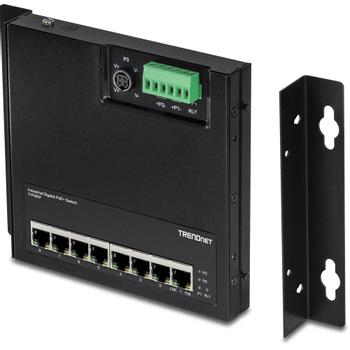 TRENDNET 8-Port Industrial Gigabit PoE+ (TI-PG80F)
