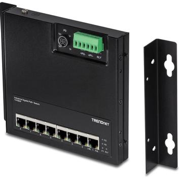TRENDnet TI-PG80F - Industrial - switch - 8 porter - ikke-styrt - TAA-samsvar (TI-PG80F)