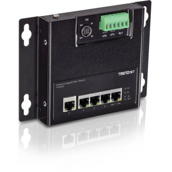 TRENDNET Industrie Switch 5 Port Gbit Unman. PoE+ FA Metal (TI-PG50F)