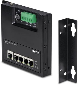 TRENDNET Industrie Switch 5 Port Gbit Unman. PoE+ FA Metal (TI-PG50F)