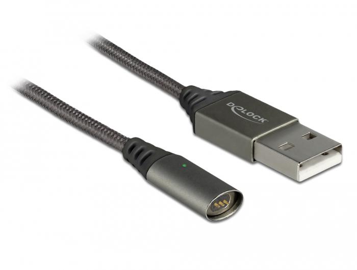 Delock Magnetic Cable. USB charge. Delock Magnetic Cable Flat. Watch Magnetic Charger to USB.