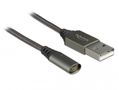 DELOCK Magnetic USB Charging Cable anthracite 1 m