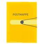 HERLITZ Gummizugmappe  A4 PP Postmappe transparent gelb