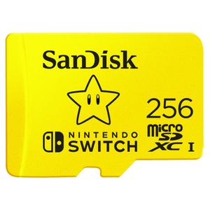 SANDISK Nintendo Switch microSD-card - 100/90MB - 256GB - Mario edition (SDSQXAO-256G-GNCZN)