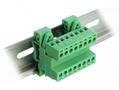 DELOCK Terminal Block Set for DIN Rail 8 pin with pitch 5.08 mm angled (66081)