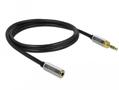 DELOCK Stereo Jack Extension Cable 3.5mm male > female + 6.35mm 1m (85780)