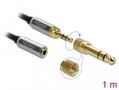 DELOCK Stereo Jack Extension Cable 3.5mm male > female + 6.35mm 1m (85780)