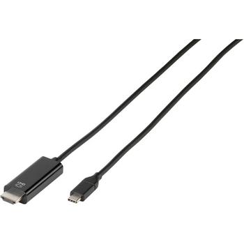 VIVANCO USB-C plug - HDMI plug 1.5m Black (45512)