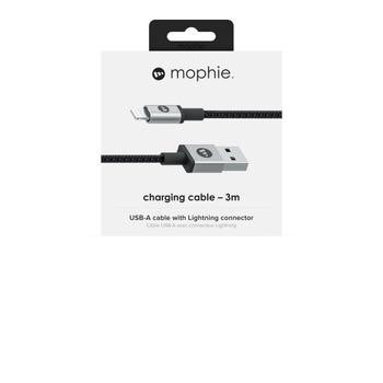 MOPHIE CHARGE AND SYNC CABLE-USB-A TO LIGHTNING 3M, BLACK (409903216)