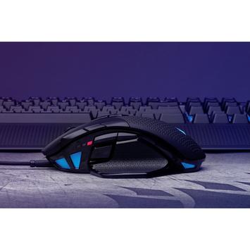 Corsair Gaming NIGHTSWORD RGB FPS/MOBA - mus - USB - svart (CH-9306011-EU)