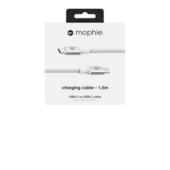MOPHIE CHARGE AND SYNC CABLE-USB-C TO USB-C (3,1) 1,5M, WHITE (409903203)