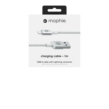 MOPHIE CHARGE AND SYNC CABLE USB-A TO LIGHTNING 1M. WHITE ACCS (409903213)