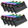 CORSAIR 256GB (8 x 32 GB) DDR4 3200MHz CL16 Vengeance RGB PRO Svart