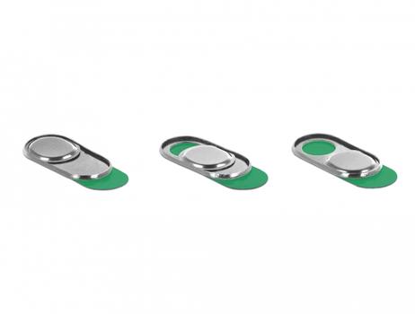 DELOCK Webcam Cover for Laptop, Tablet and Smartphone 3 pack silver (20656)