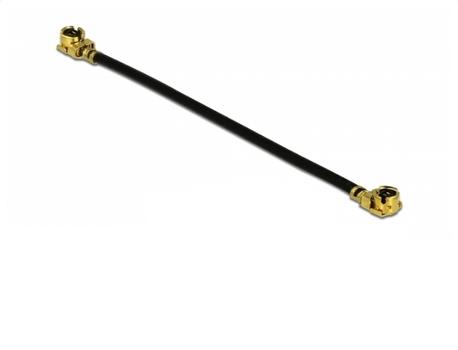 DELOCK Antenna Cable MHFÂ® I plug to MHFÂ® I plug 1.13 4.5 cm (12605)