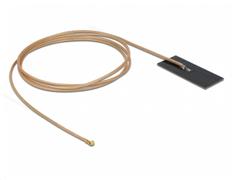 DELOCK WLAN 802.11 ac/ax/a/h/b/g/n Antenna MHFÂ® I plug 0.5 - 1.2 dBi RG-178 1 m PCB internal self adhesive