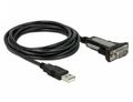 DELOCK USB 2.0 USB / serielkabel 3m Sort