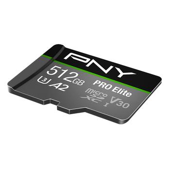PNY MicroSD Pro Elite 512GB C10 V30 (P-SDUX512U3100PRO-GE)