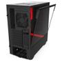 NZXT H510I Midi Tower Black, Red (CA-H510i-BR)