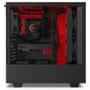 NZXT H510I Midi Tower Black, Red (CA-H510i-BR)