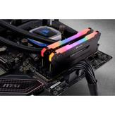 Corsair Vengeance RGB PRO - DDR4 - sett - 16 GB: 2 x 8 GB - DIMM 288-pin - 3600 MHz / PC4-28800 - ikke-bufret (CMW16GX4M2D3600C18)