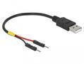 DELOCK USB Power Type-A to 2 x pin header male separate power 10 cm